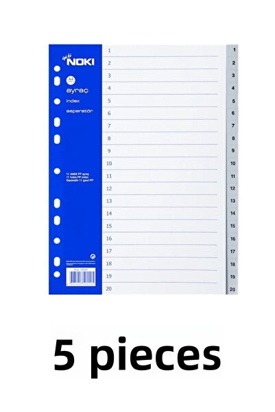 Noki 5 Pieces 1-20 Numbers Separator