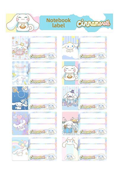 cakaybu ملصق دفتر سينامورول - مقاوم للماء ومقاوم للتمزق