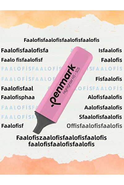 penmark 1 Piece Highlighter Pastel Pen - Recyclable