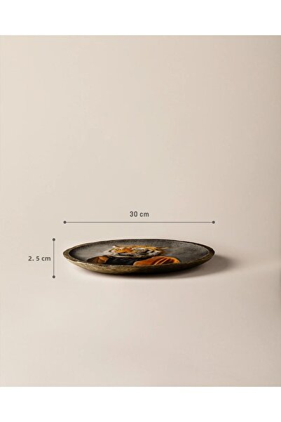 Madame Coco Louis Decorative Plate - Brown