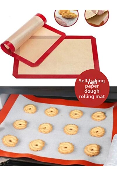 EMBazaar Adjustable Cake Mold and Bakeable Self Grease Plastic Baking Mat Set