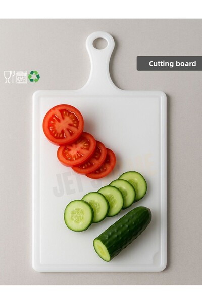 Jet's Home لوح تقطيع بمقبض لوح تقطيع سلطة الفاكهة مقاس 36 × 21 سم