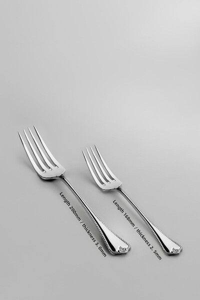 Nehir Fulya Sade 30-Piece Cutlery Set with Box for 6 People