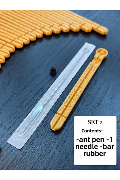 Karınca Tattoo Gold Colored Ant Pen - Handpoke Tattoo Pen and Tattoo Stick