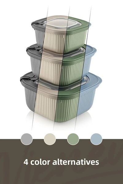 EsmoHome Set of 3 Airtight Storage Containers
