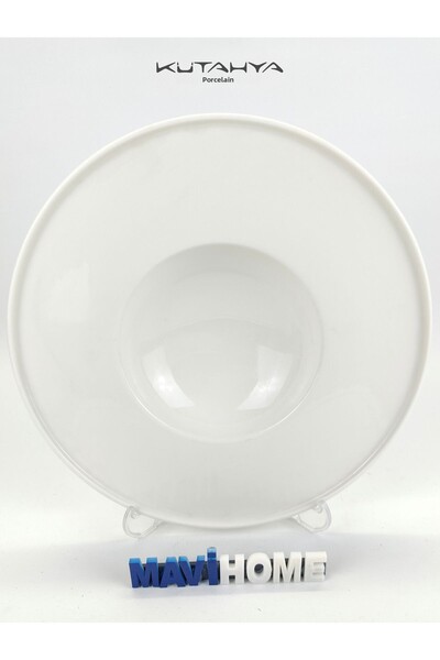 Kütahya Porselen Chef Taste 28 cm Cream Porcelain Pasta Plate Single