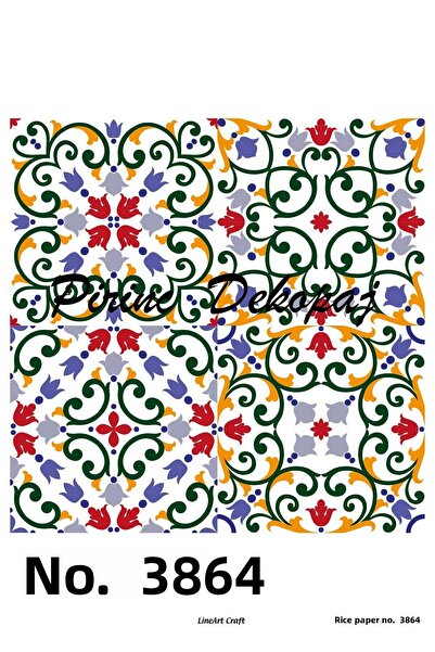 LİNEART ورق ديكوباج نحاسي - رقم: 3864، 29x42 سم