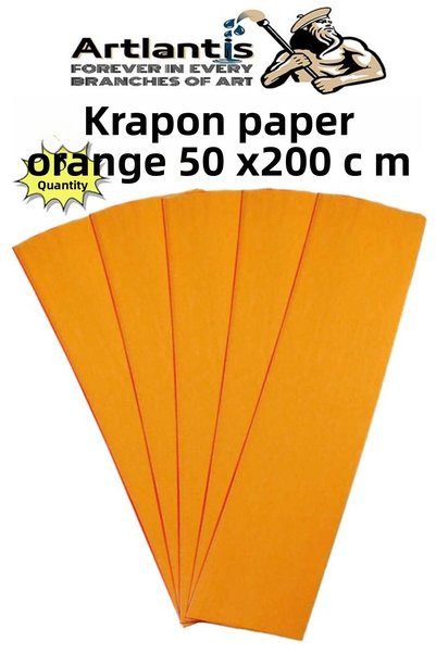 Artlantis Krapon Paper 50X200 cm 5 Pieces Colorful Grapon Paper School Classr...