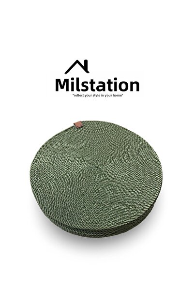 myistasyon "tarzınızı evinize yansıtın" 6 Pieces Cord Rope Jute Plate - American Service Lux Presentation Plate Mat