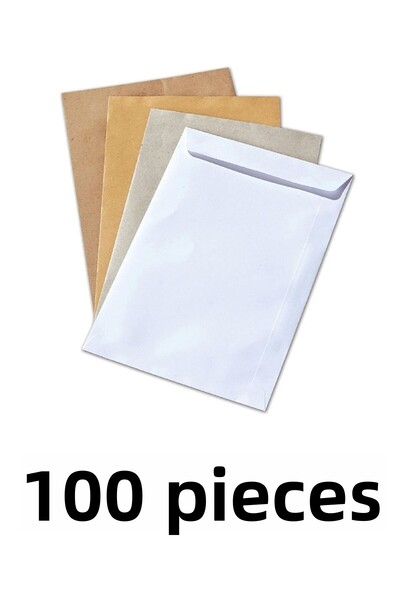 Diplomat 100 قطعة سيليكون 110 جرام 24x32 سم حقيبة ظرف أبيض