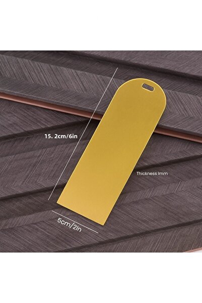 Pleksi Marketi 50 قطعة من ملصقات الكتب المصنوعة من الأكريليك الذهبي بدون طباع...