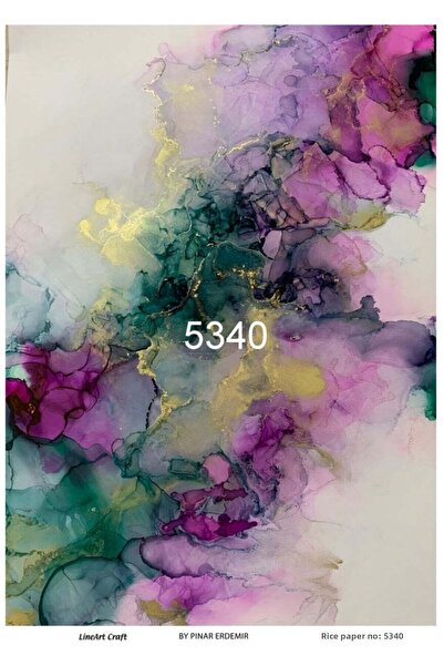 LİNEART Rice Decopage Paper No:5340