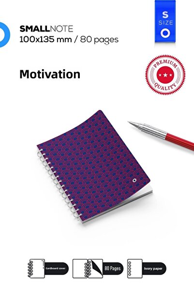 Motivasyon Yayınları Seria Color TNT 13.5x20 Dimensiune Spirală 80 de pagini