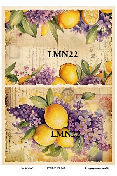 LİNEART ورق ديكوباج نحاسي مقاس 29 × 42 سم - رقم: LMN22