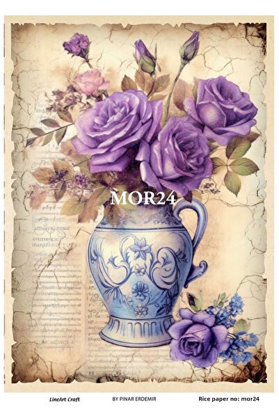 LİNEART ورق ديكوباج نحاسي رقم: MOR24