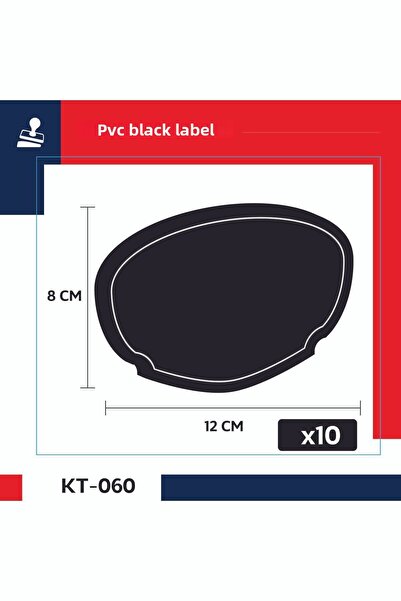 DamgaMarket بطاقات أسعار سوداء قابلة للمسح وإعادة الكتابة من مادة PVC، سبورة PVC، 8 سم × 12 سم