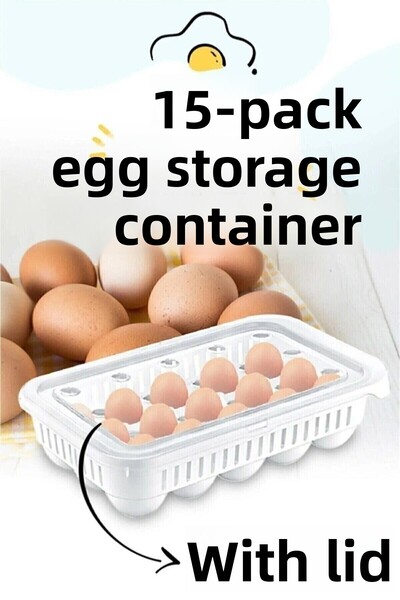 WAPPA Egg Cup 15 Egg Storage Container Refrigerator Egg Box