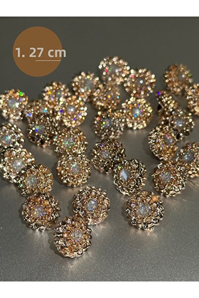 aensia Χρυσό Ασημί Μαρμάρινο Μοντέλο Μεταλλικό Πουκάμισο Μπλούζα Κουμπί - Πακέτο 12