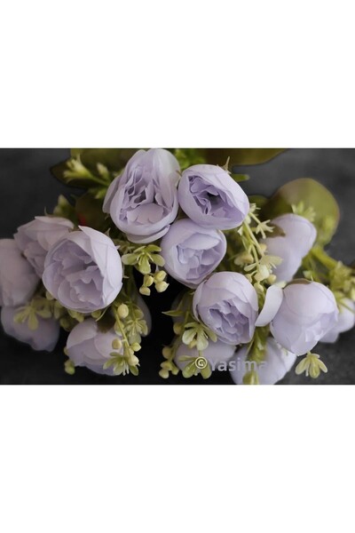 YASİMA أرجواني الفاوانيا البندق الورد 45 سم مزهرية ديكور المنزل