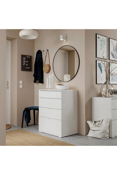 IKEA 4 çekmeceli şifonyer, beyaz, 70x47x90 cm