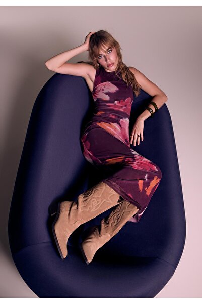 Stradivarius Süet kovboy çizme