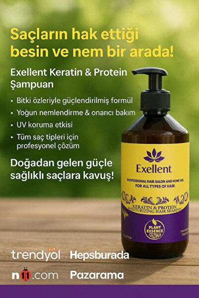 BESTWAY KUAFÖR & GÜZELLİK SALONU Exellent Keratin & Protein Sampuani