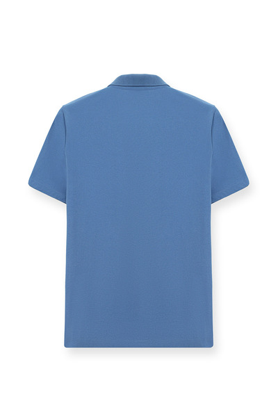 Kiğılı Μπλουζάκι με κανονική εφαρμογή από βαμβακερό κέντημα με γιακά πόλο