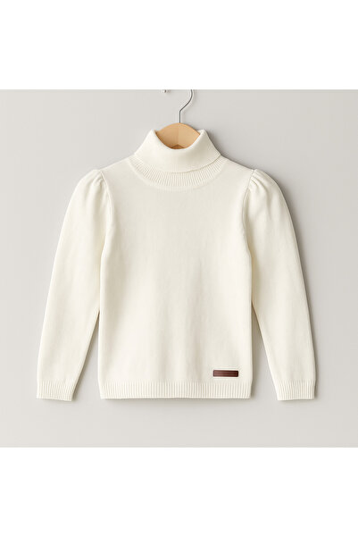 Hilal Akıncı Kids Pulover pentru fete cu gât roscat