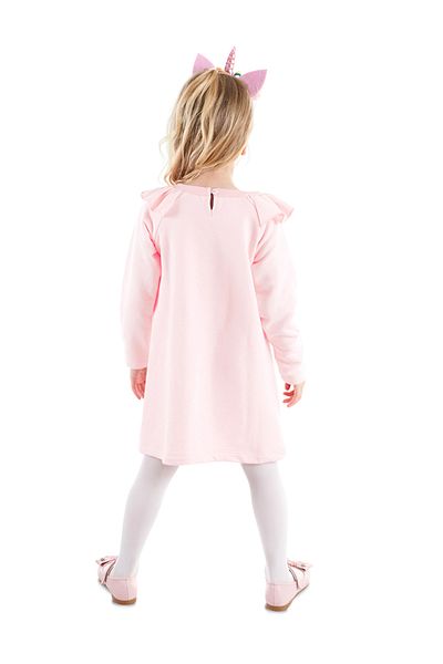 Denokids Rochie de fetiță roz - Cowcorn