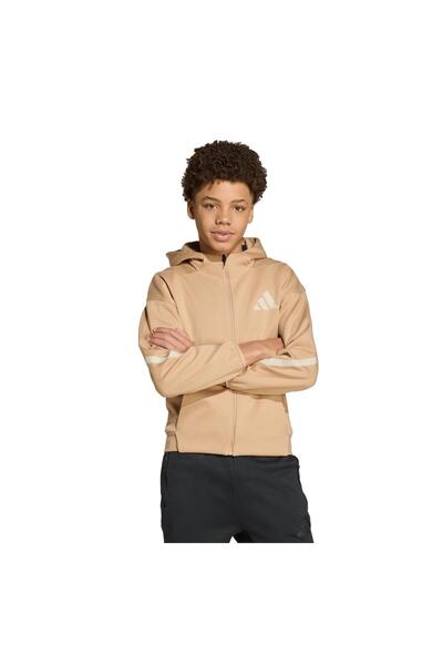 adidas Jw4004-C J Z.N.E.Fz &amp; Children's Jacket Brown
