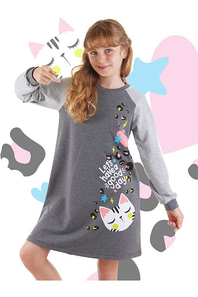 MSHB&G Girl's Wild Cat Patterned Dress