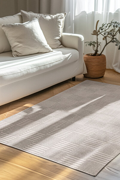 dekozer Evisa İnce ve Şık Sisal Dokuma Kilim – Kolay Temizlik, Robot Süpürge ...