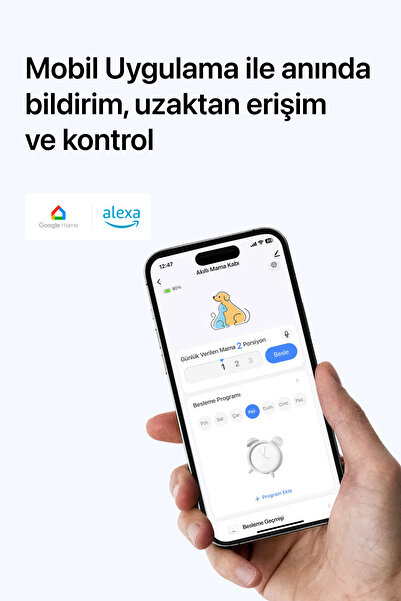 Xenon Smart Akıllı Otomatik Mama Kabı 4 Lt Mobil Uygulama Kontrolü, Paslanmaz Çelik Besleme Kasesi X8612