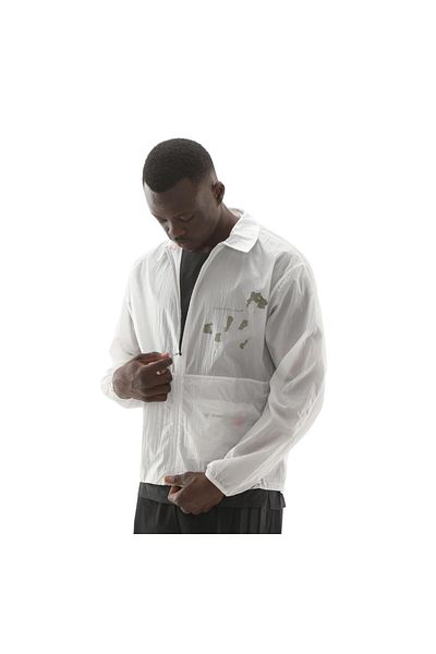 adidas Jm1206-E Name365 Hk Cj m Men's Raincoat-R &amp; Uuml;Zgarlık White