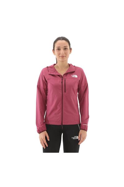 THE NORTH FACE F0A87206Eo1-R the North Face W Higher Run Wind Jacket Women's Raincoat-R &amp; Uuml;Zgarlik Burgundy