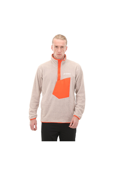 adidas IN3107-E Xpl Pıle Snap Мъжка суитшърт Крем