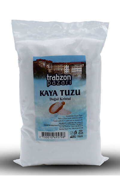 TRABZON PAZARI Rafineli, Iyotsuz Öğütülmüş Kaya Tuzu 1 Kg