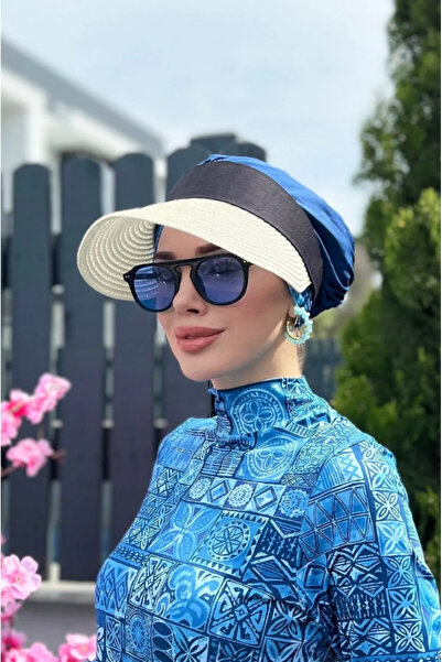 Remsa Mayo Remsa Katlanabilir Vizör Hasır Şapka Güneş Koruyucu Siperlik Ekru Rş-46