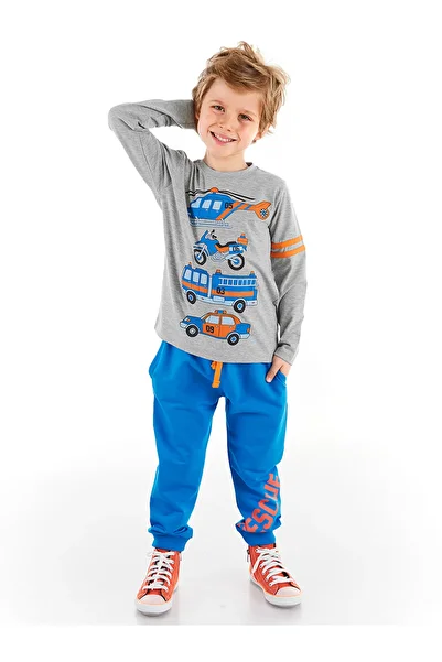 MSHB&G Set de tricou și pantaloni pentru echipa de salvare de iarnă pentru băieți
