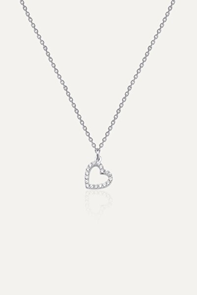 Gimora Pure Taşlı Kalp Gümüş Kolye