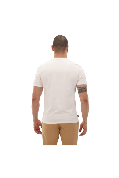 Timberland Чоловічий білий круглий виріз з логотипом з лінійним логотипом