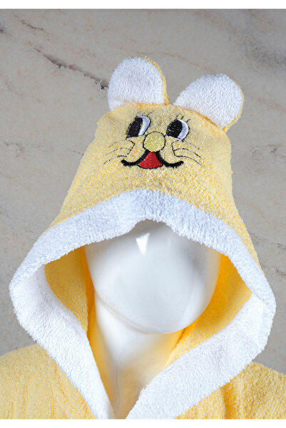 ESMEN Children's Yellow Embroidered Bathrobe