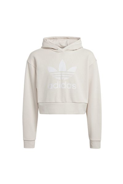adidas Iy7468-C Cropped Hoodie &amp; Children's Sweatshirt Cream