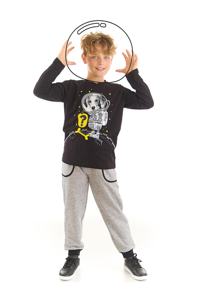 Denokids Astronaut Dog Boy T-shirt Trousers Set