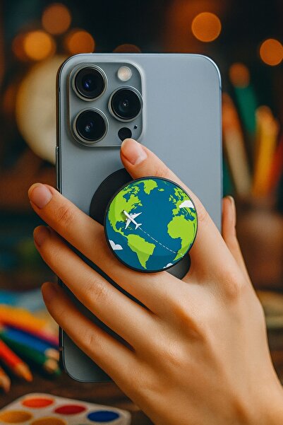 Genel Markalar Dünya Telefon Tutucu Pop Socket Rahat Kullanım Parmak Tutucu S...