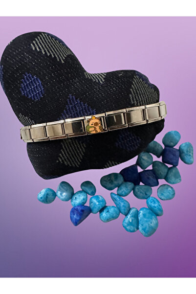 Luxmon Capybara Çantalı İtalyan Bileklik Charmı - Sadece Charm Gönderilir