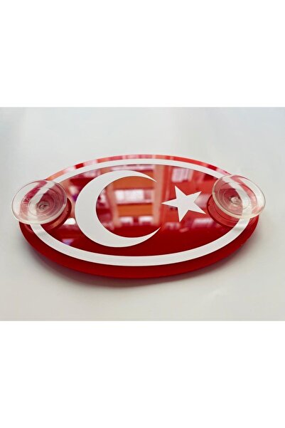 starthediyelik ETİKETÇİ VANTUZLU PLEKSİ TÜRK BAYRAĞI PC006