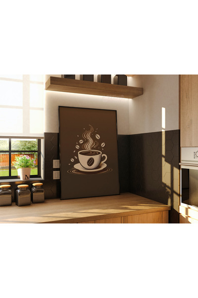 Rosaart Coffee Poster, Frameless Poster, Digital Printing Coffee, Kitchen Office Coffee Corner Decoration, Poster