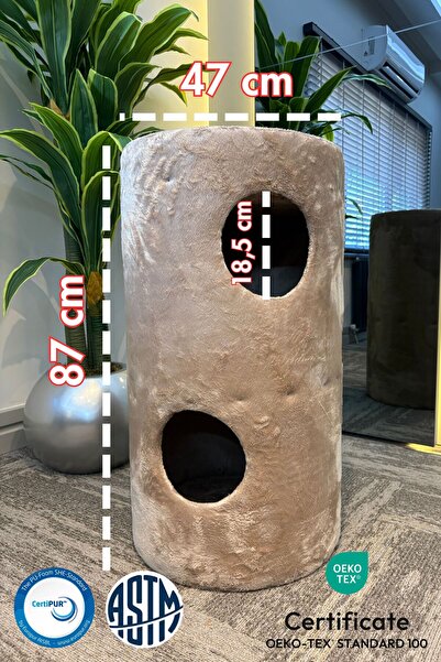 Pet Dreams Goddy Lüks Kedi Dinlenme Evi, Sertifikalı Kumaş 47x87 cm