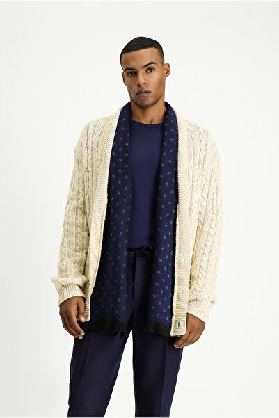 Kiğılı Patterned Wool Knitwear Cardigan
